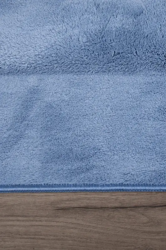 Relax Turkuaz 80x150 + 50x80 cm. Büyük Boy 2'li Banyo Halısı Paspası Seti Kaymaz Klozet Takımı - Turkuaz - 5