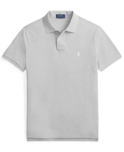 Men's Classic-Fit Mesh Polo Shirt - Spring Heather - 5