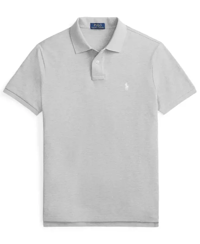 Men's Classic-Fit Mesh Polo Shirt - Spring Heather - 5