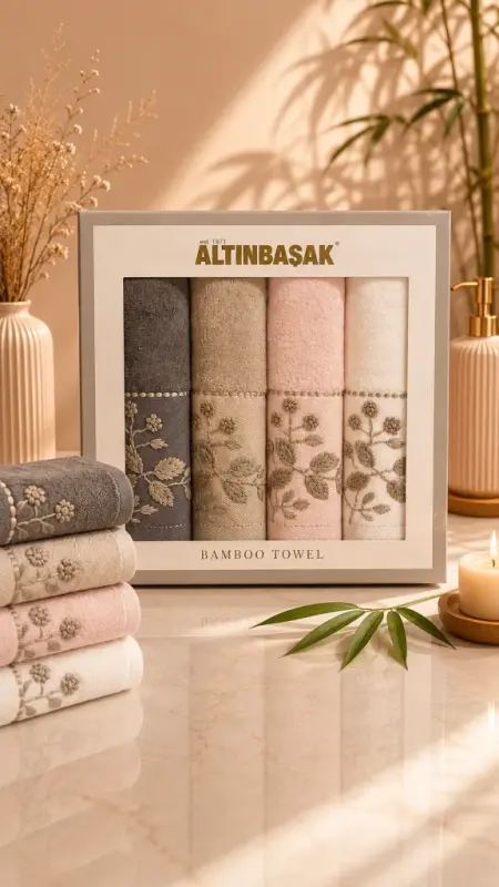 Altınbaşak Bamboo 4-Piece 50x90 Hand Towel Noble - 1