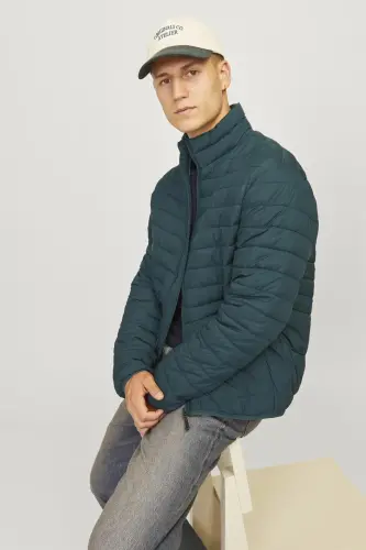 Erkek Paketlenebilir Şişme Mont - 12256985 - Yeşil - JACK & JONES (1)