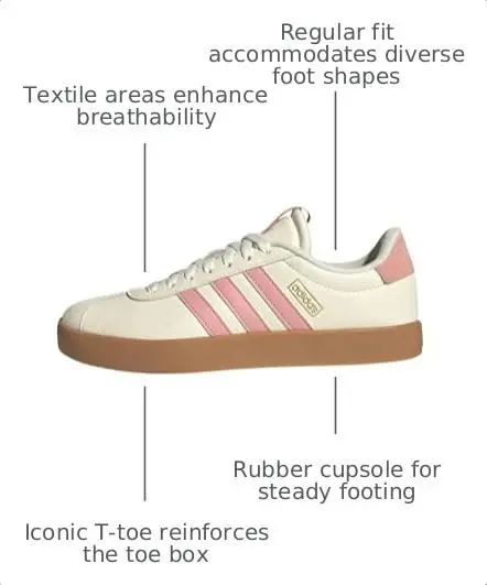 adidas Women's VL Court 3.0 Shoe - 1