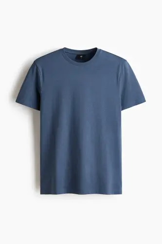Slim Fit Tişört - Koyu tozlu mavi - 2