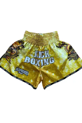 DİJİTAL ÖZEL TASARIM KICK BOKS ŞORT - ALTIN 
