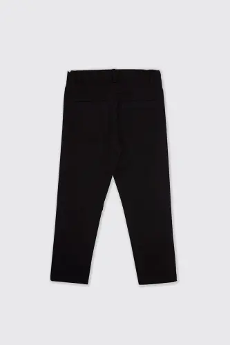 Erkek Çocuk Beli Lastikli Pile Detaylı Lacivert Pantolon - 002-Lacivert - 4