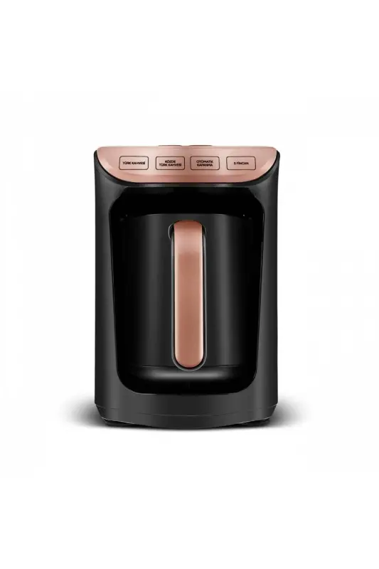 Hatır Közde Türk Kahvesi ve Türk Kahve Makinesi Rosegold 5 Fincan Kapasiteli Bol Köpüklü - Rose Gold - 5