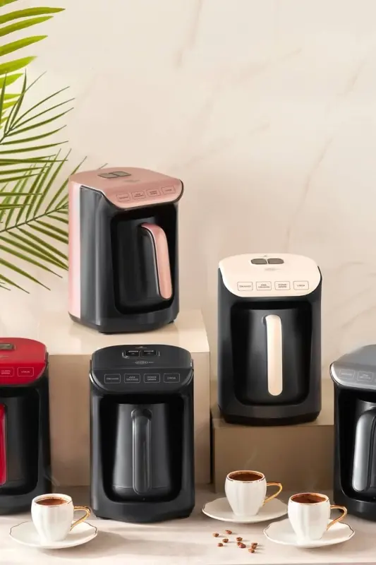Hatır Közde Türk Kahvesi ve Türk Kahve Makinesi Rosegold 5 Fincan Kapasiteli Bol Köpüklü - Rose Gold - 6