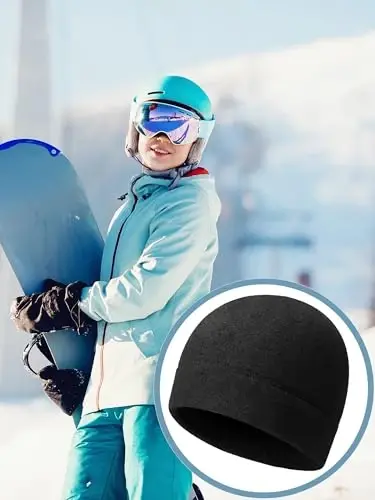 Syhood Winter Warm Skull Cap Soft Fleece Beanie Hat Thick Windproof Watch Cap Skiing Outdoor Warm Colored for Men Women - SYHOOD (1)