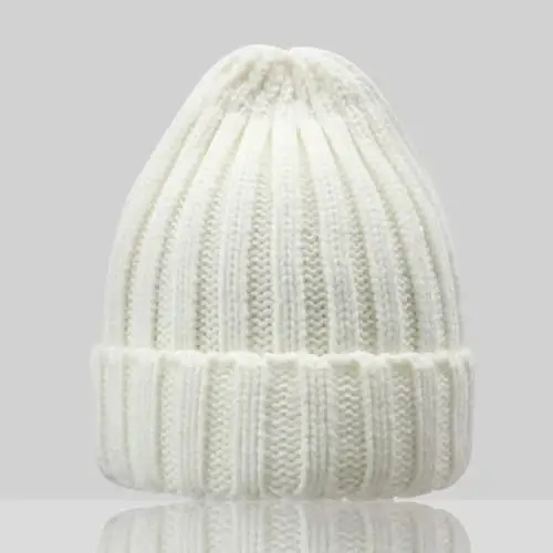 PFFY Thick Beanie Hat for Women Winter Knit Beanies Warm Hats Skull Cap | Cold Weather Knit Hat, Stocking Caps, Snow Warm Hats For Winter Toboggans, Running, Skating, Traveling, Camping, Outdoor - 4