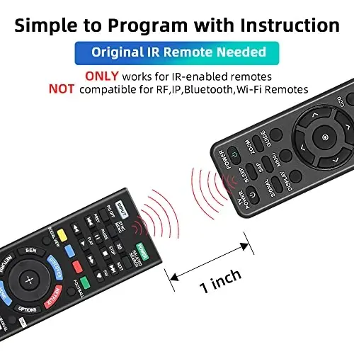 Gvirtue Universal Remote Control for Sony TV, Replacement for Almost All Sony Bravia 4K 8K UHD HD LED OLED LCD Smart TV, with Netflix Button 