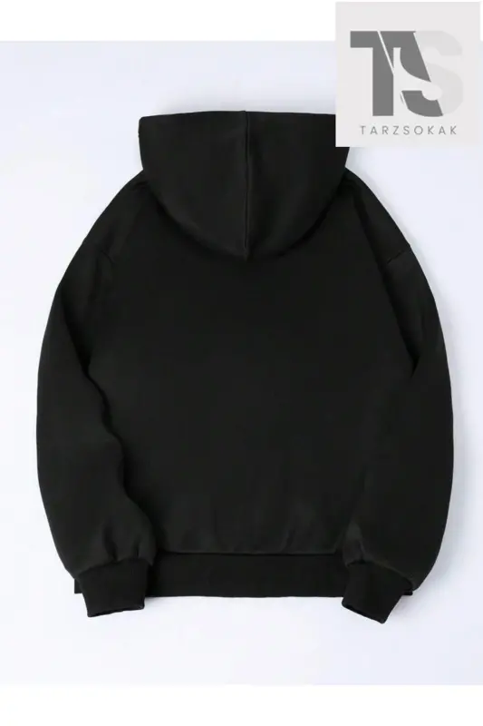 Double Dragons Sweatshirt Fermuarlı Hırka - siyah ejder - 2