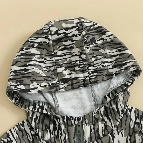 TheFound Toddler Girls Boys Hoodies Jacket Checkerboard Zip-Up Hooded Long Sleeve Coat Fall Winter Kid Baby Clothes Outerwear - 6