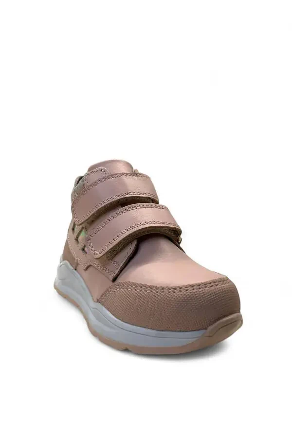 1559 Ортопедические, 100% натуральная кожа детские сапоги для девочек цвета пудры - 2
