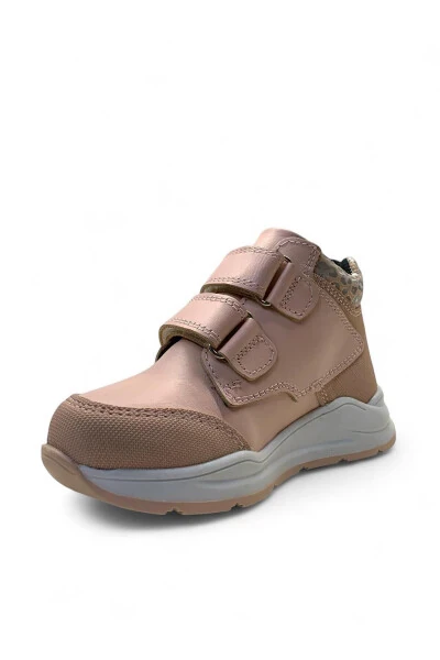 1559 Ортопедические, 100% натуральная кожа детские сапоги для девочек цвета пудры - 3