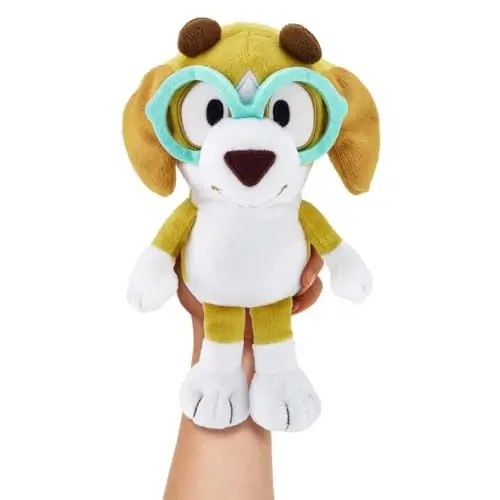 Bluey Friends 3 Pack Plush Toys, Winton, Honey and Mackenzie | 6.5-9 in / 16-23 cm. tall Bluey plush toys for pretend play, character plushy, kids toys - 3