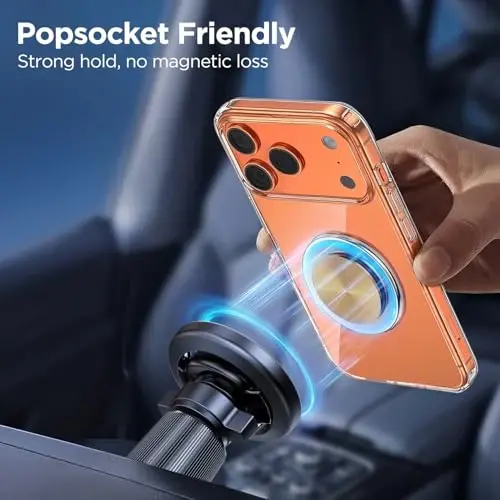 Miracase Car Phone Holder for Magsafe [Strong Magnets] Magnetic Phone Holders for Your Car, 360°Adjustable Air Vent Hands Free Cell Phone Mount Cradle Fit iPhone 17-12 & All Smartphones, Black - 4
