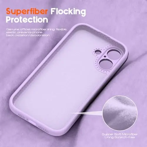 SKYLMW Compatible with iPhone 16 Case with Magnetic Invisible Stand [Compatible with Mag-Safe][Cute Aesthetic Striped Pattern] Silicone 16 Phone Case for Women Men 6.1