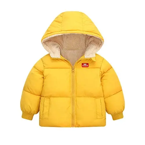 Vmterliya Baby Winter Coats, Outerwear for Toddler Kids Infants Boys Girls Light Puffer Warm Hooded Down Jacket for 2-7 Years - VMTERLIYA