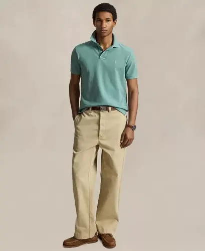 Men's Classic-Fit Mesh Polo Shirt - Greenscape/C6125 - POLO RALPH LAUREN (1)