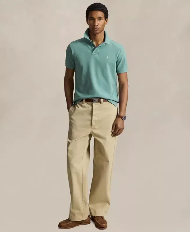 Men's Classic-Fit Mesh Polo Shirt - Greenscape/C6125 - 2