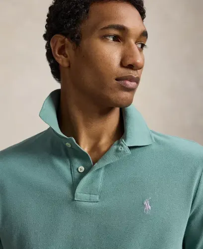 Men's Classic-Fit Mesh Polo Shirt - Greenscape/C6125 - 4