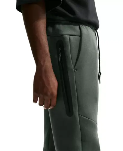 Men's Tech Fleece Drawstring Joggers Pants - Camo Green/Black - 5