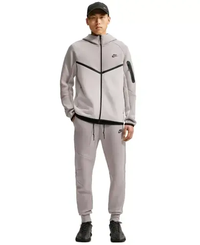 Men's Tech Fleece Drawstring Joggers Pants - Camo Green/Black - 15