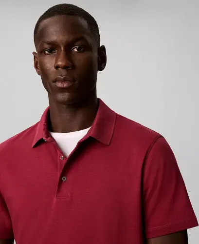 Men's Supima Short-Sleeve Polo Shirt - Rhododendron - 4