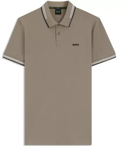 Men’s Stretch-Cotton Slim-Fit Paul Polo Shirt - Open Green - 3
