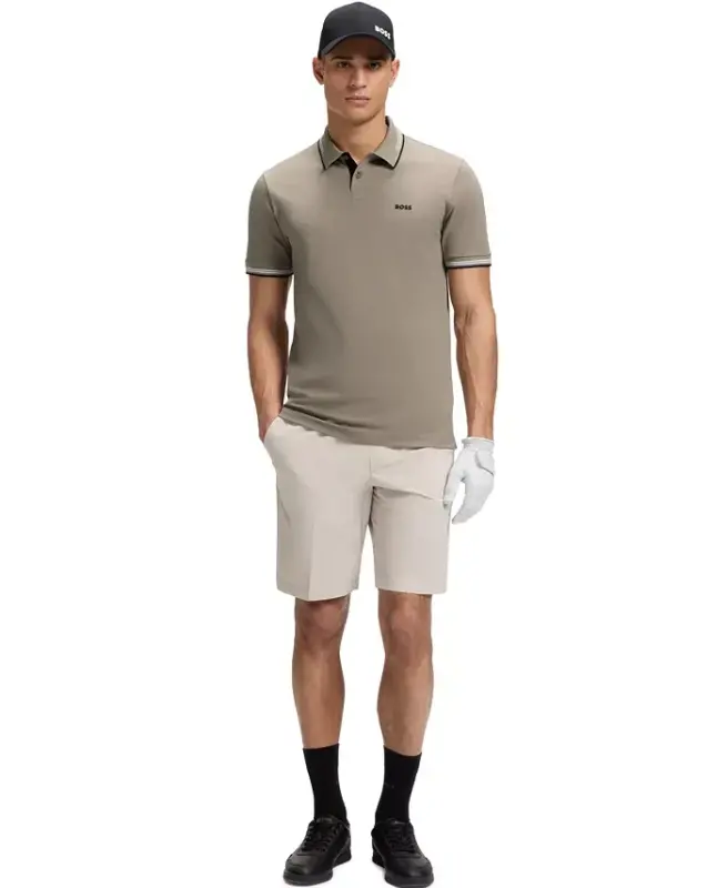 Men’s Stretch-Cotton Slim-Fit Paul Polo Shirt - Open Green - 5