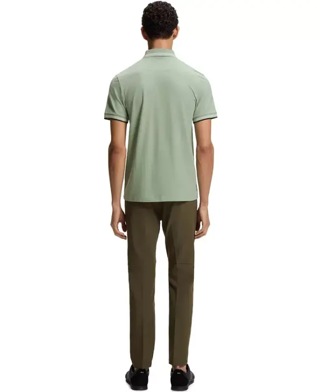 Men’s Stretch-Cotton Slim-Fit Paul Polo Shirt - Open Green - 8