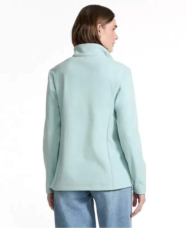 Women's Anyweather Fleece Quarter Zip Pullover - Sea salt pink - 6