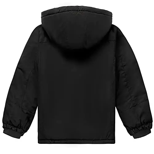 WULFUL Boy's Waterproof Ski Jacket Warm Fleece Hooded Winter Snow Coat - 3