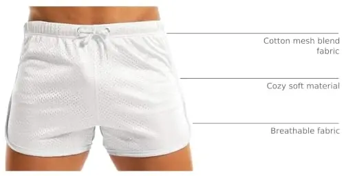 Ouber Men's Fitted Shorts Bodybuilding Workout Gym Running Tight Lifting Shorts - 1