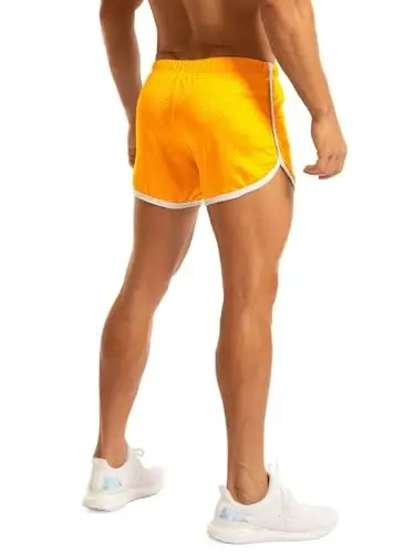 Ouber Men's Fitted Shorts Bodybuilding Workout Gym Running Tight Lifting Shorts - 6