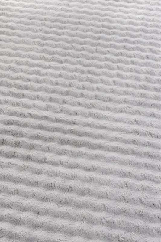 Bubble Peluş Kaymaz Taban Yıkanabilir Yumuşak Salon Yatak Odası Halısı Kilim Gri - Griix - 4