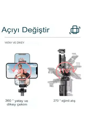 157 CM kablosuz Selfie Tripod standı katlanabilir Monopod aksiyon kameraları akıllı telefonlar - L17 - 8