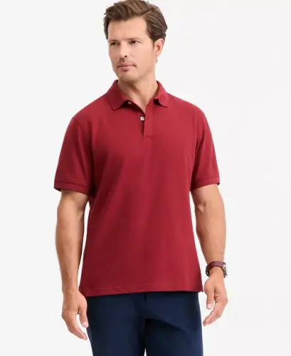 Men's Classic Fit Performance Stretch Polo, Created for Modazone - Ruby Knight 