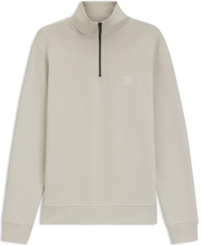 Men's Cotton-Terry Regular-Fit Sweatshirt - Open Beige - 2