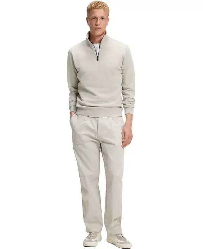 Men's Cotton-Terry Regular-Fit Sweatshirt - Open Beige - 4