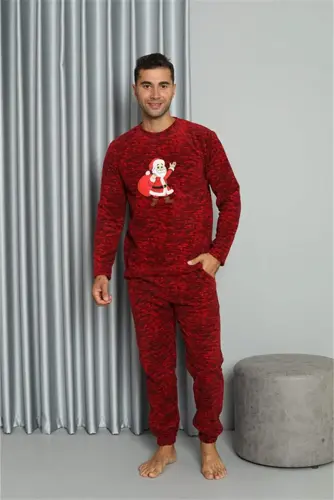 Akbeniz Welsoft Erkek Polar Sevgili Kombini Pijama Takımı 50124 Tek Takım Fiyatıdır - BÜYÜKBEDENIZ (1)