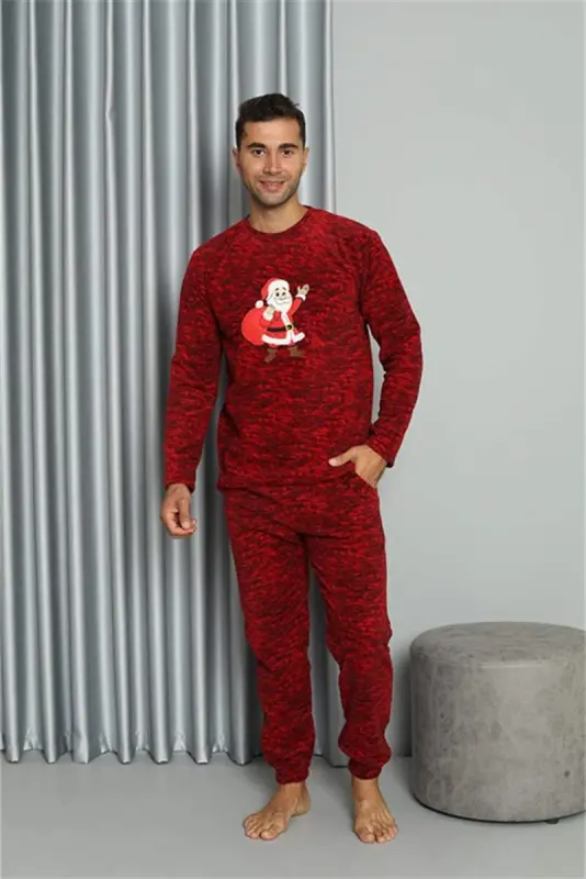 Akbeniz Welsoft Erkek Polar Sevgili Kombini Pijama Takımı 50124 Tek Takım Fiyatıdır - 2