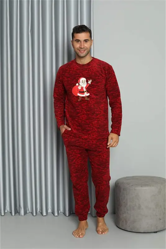 Akbeniz Welsoft Erkek Polar Sevgili Kombini Pijama Takımı 50124 Tek Takım Fiyatıdır - 6