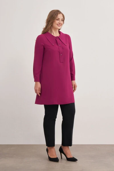 15748112 Big Collar Detailed Tunic - 5