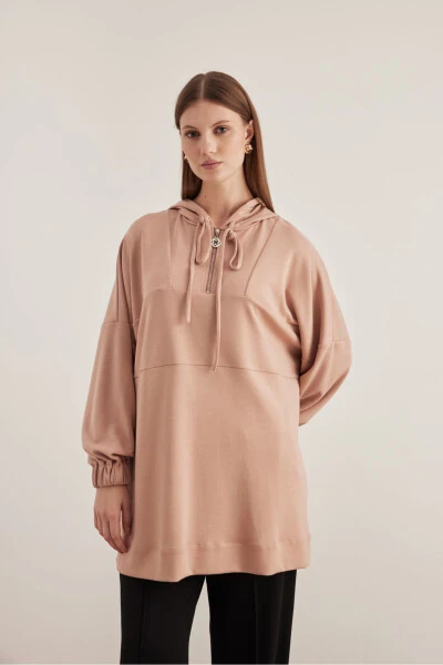 15767112 Ruched Sleeve Sweatshirt - AKER (1)