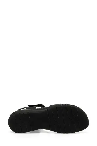 158589.Z4FX Siyah Kadın Comfort Sandalet-Siyah - 6