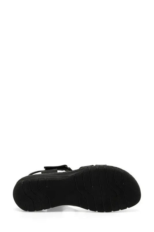 158589.Z4FX Siyah Kadın Comfort Sandalet-Siyah - 6