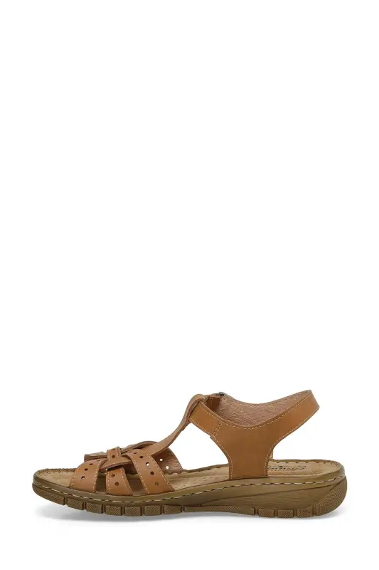 158589.Z4FX Taba Kadın Comfort Sandalet-Taba - 3