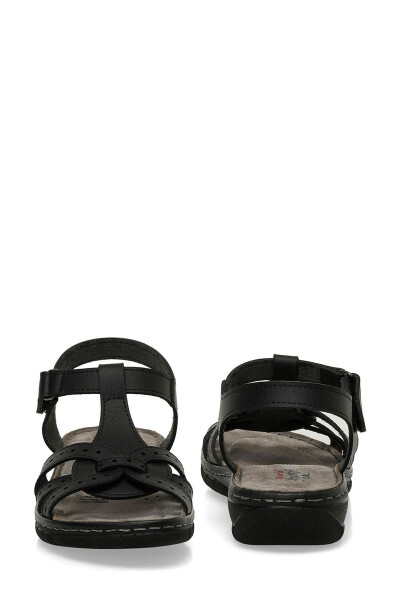 158589.Z5FX Черные женские плоские сандалии - 5