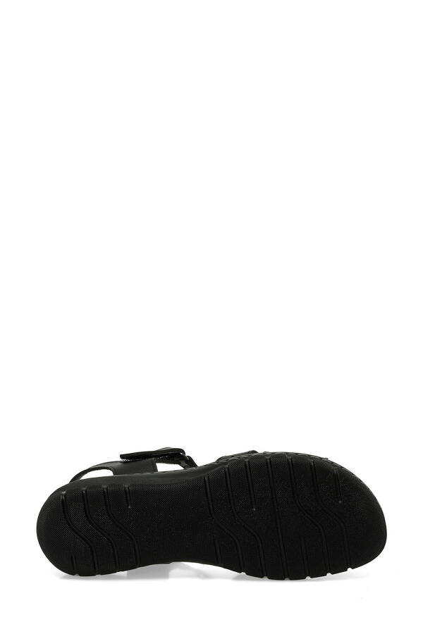 158589.Z5FX Черные женские плоские сандалии - 6